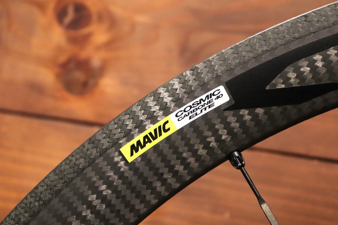 マヴィック MAVIC コスミック カーボン COSMIC CARBONE 40 ELITE アルミ/カーボン クリンチャー ホイールセット シマノ 11/12S ナローリム 13c 【東京南麻布店】