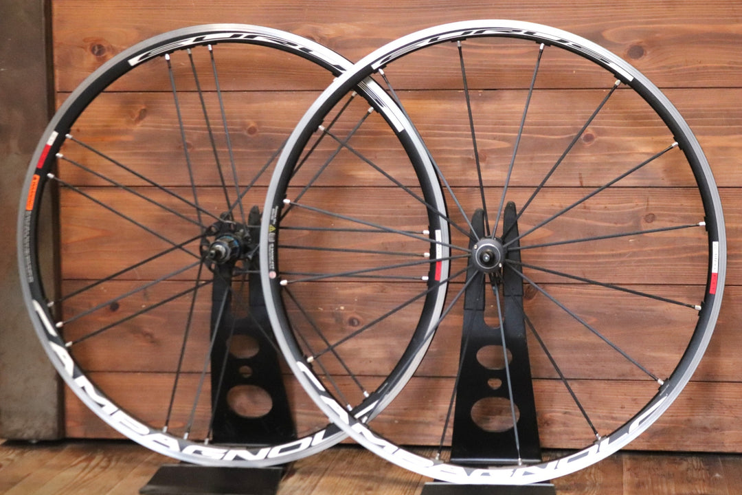 カンパニョーロ CAMPAGNOLO ユーラス EURUS 2WAY-FIT MEGA G3 アルミ チューブレス ホイールセット シマノ11S/12S 15C 【東京南麻布店】