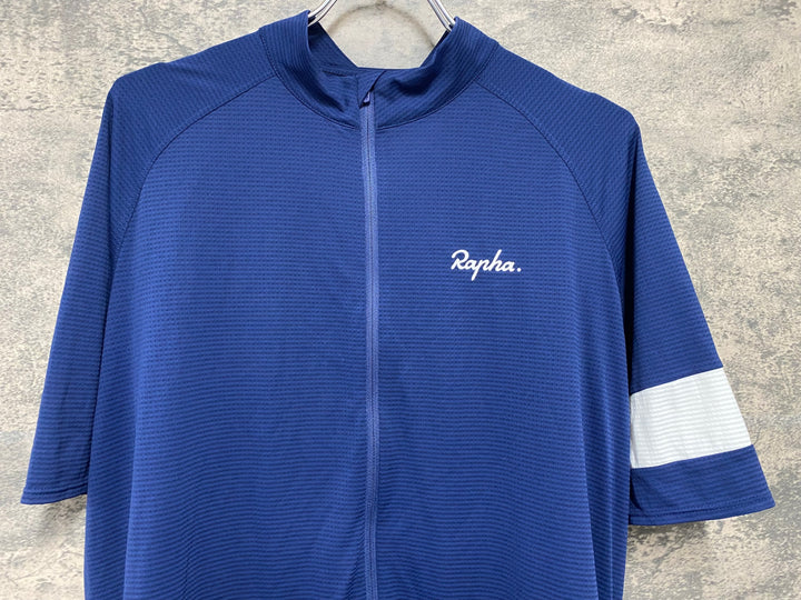 KC668 ラファ Rapha CORE LIGHTWEIGHT JERSEY 半袖 サイクルジャージ 紺 XXL