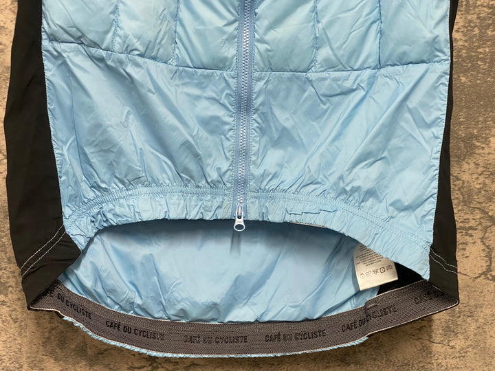 JU495 カフェドシクリステ Cafe du Cycliste ALEXIA Unisex サイクルベスト ジレ 水色 L