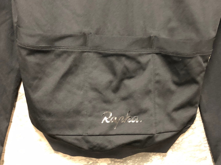 KM701 ラファ Rapha MEN'S LONG SLEEVE CORE JERSEY 長袖 サイクルジャージ 黒 M 裏起毛