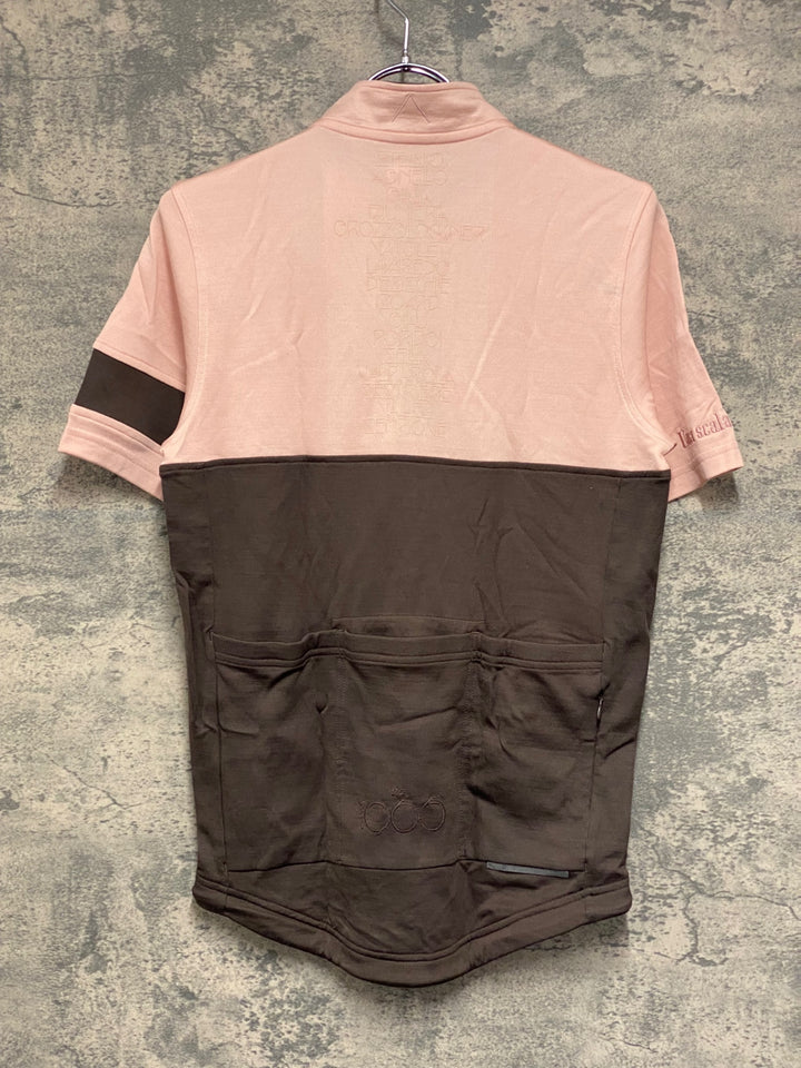 JV228 ラファ Rapha CIMA JERSEY 半袖 サイクルジャージ ブラウン ピンク S