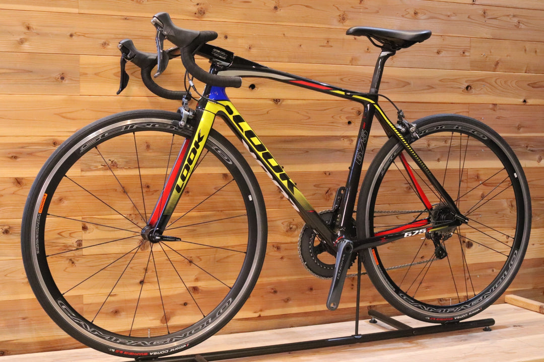 ルック LOOK 675 LIGHT 2015モデル XSサイズ シマノ アルテグラ 6800 11S CAMPAGNOLO シロッコ SCIROCCO 17C カーボン ロードバイク 【広島店】