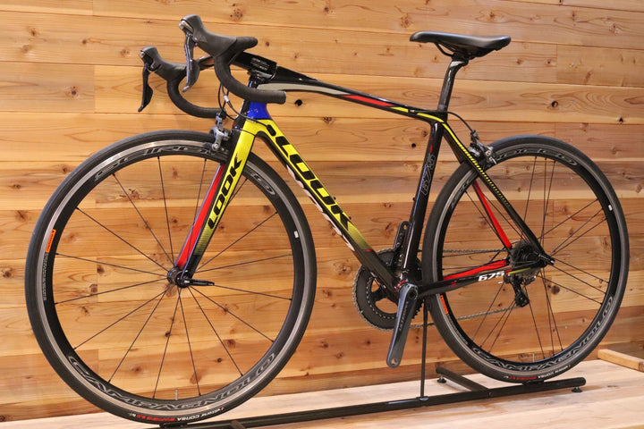 ルック LOOK 675 LIGHT 2015モデル XSサイズ シマノ アルテグラ 6800 11S CAMPAGNOLO シロッコ SCIROCCO 17C カーボン ロードバイク 【広島店】