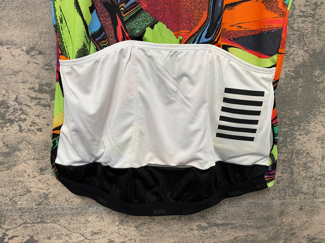 JI378 ラファ Rapha RCC BRAULIO AMADO PRO TEAM FLYWEIGHT JERSEY サイクルジャージ 総柄 L