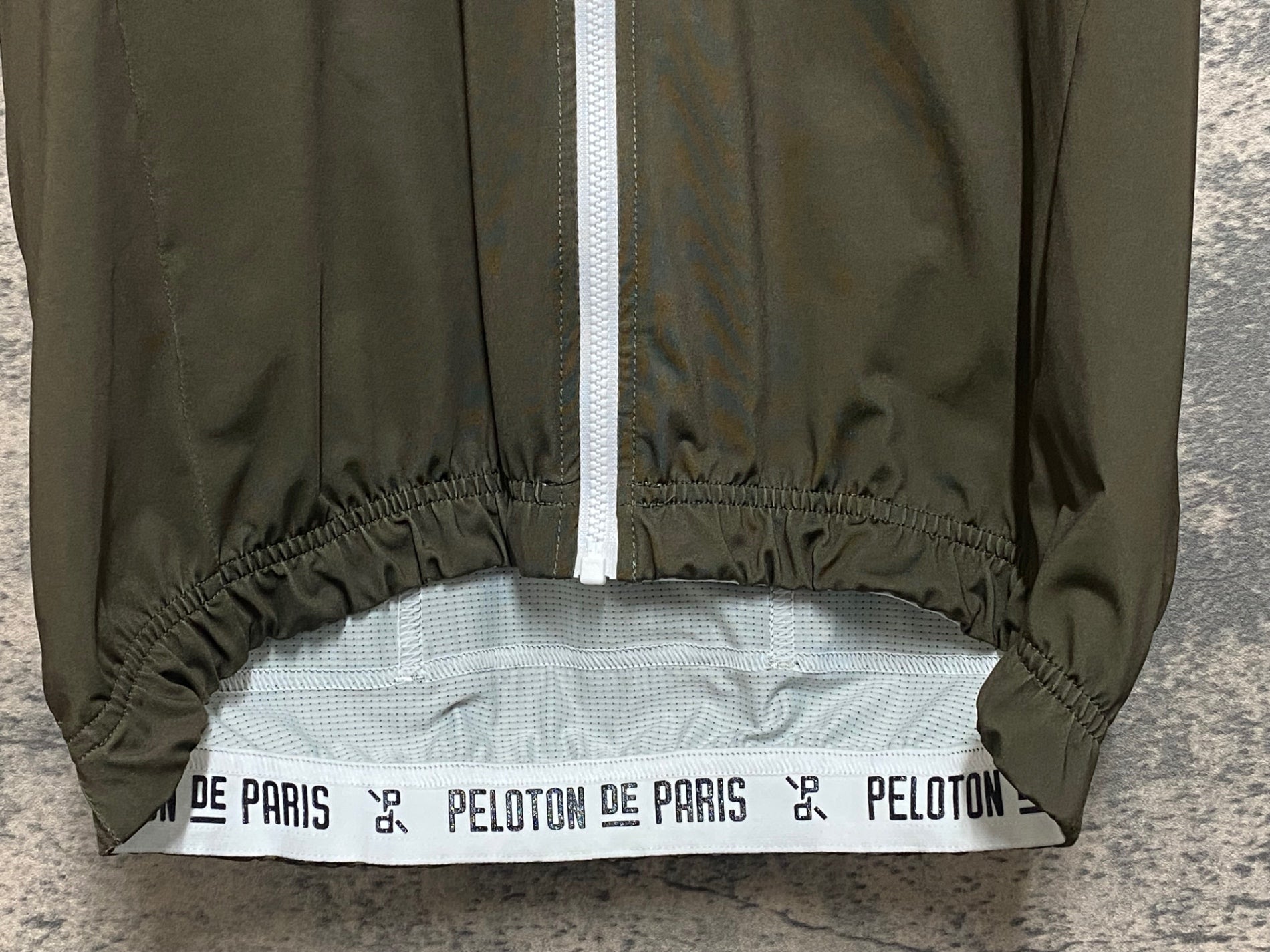 JQ131 プロトンドパリ Peloton de Paris 半袖 サイクルジャージ カーキ