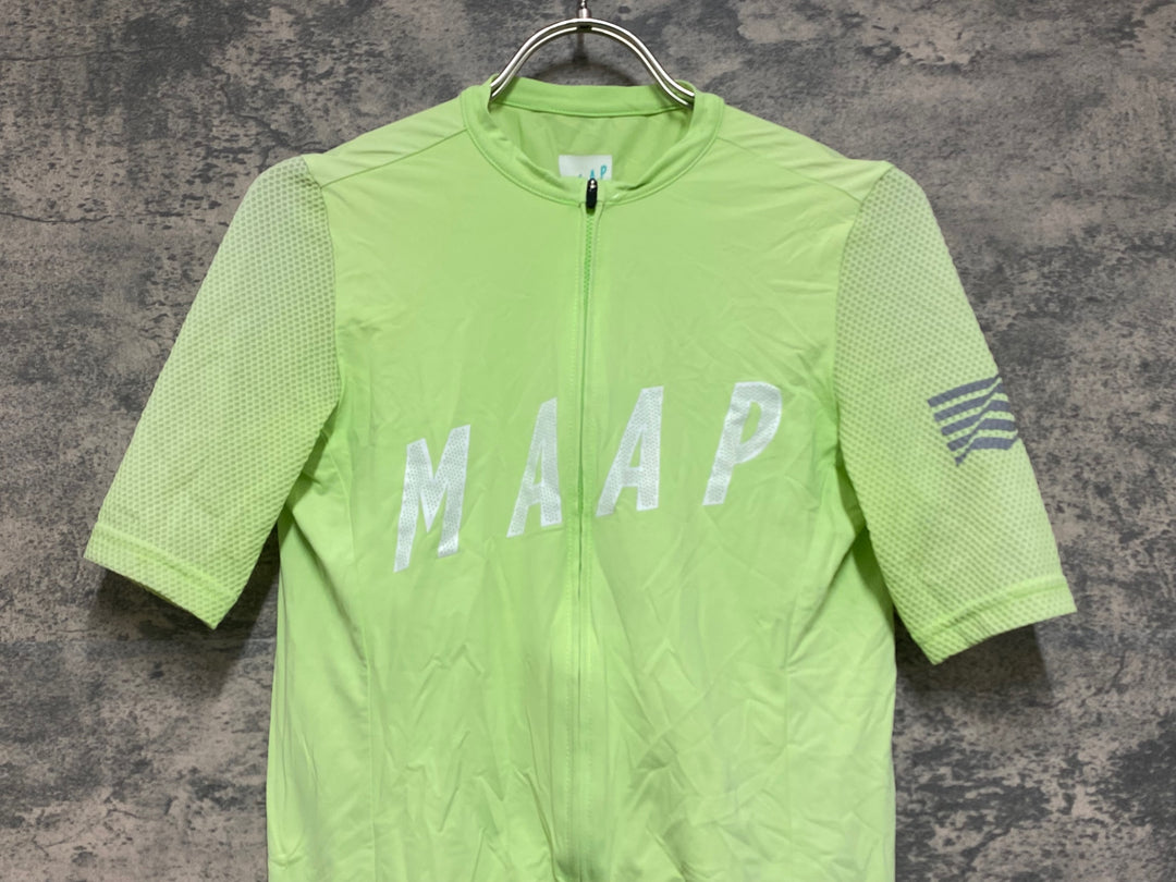 JO700 マープ MAAP PRO FIT JERSEY 半袖 サイクルジャージ 黄緑 M