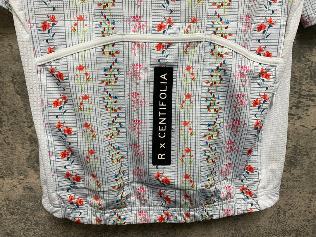 KS227 カフェドシクリステ cafe du cycliste Floriane R. x Centifolia 半袖 サイクルジャージ グレー sakura S