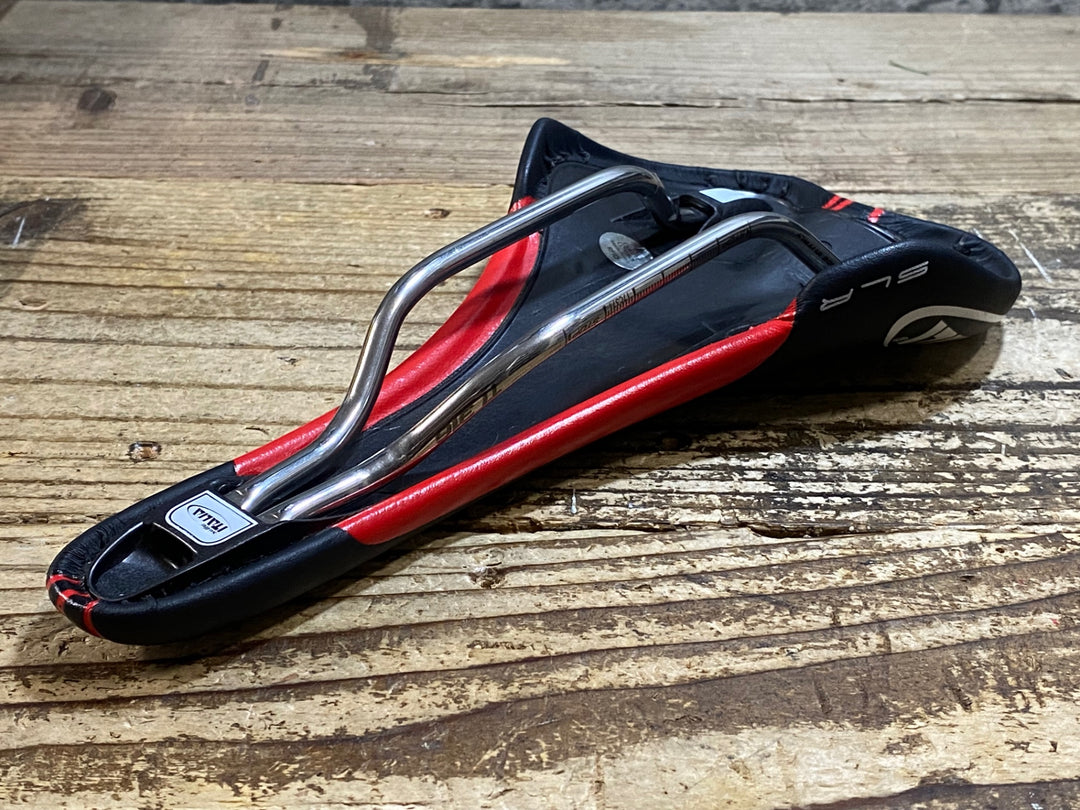 KK770 セライタリア SELLE ITALIA SLR TEAM EDITION サドル 黒赤 Ti316レール 135mm