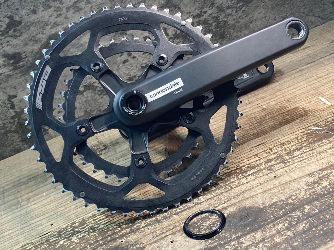 JF387 キャノンデール CANNONDALE ONE クランクセット BB30 170mm 52/36T