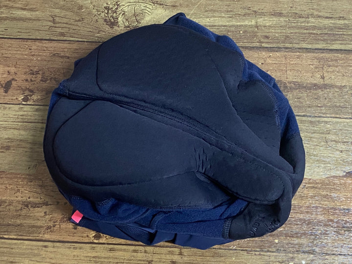 KM145 ラファ Rapha CARGO WINTER TIGHTS WITH PAD ビブタイツ 紺 S 裏起毛