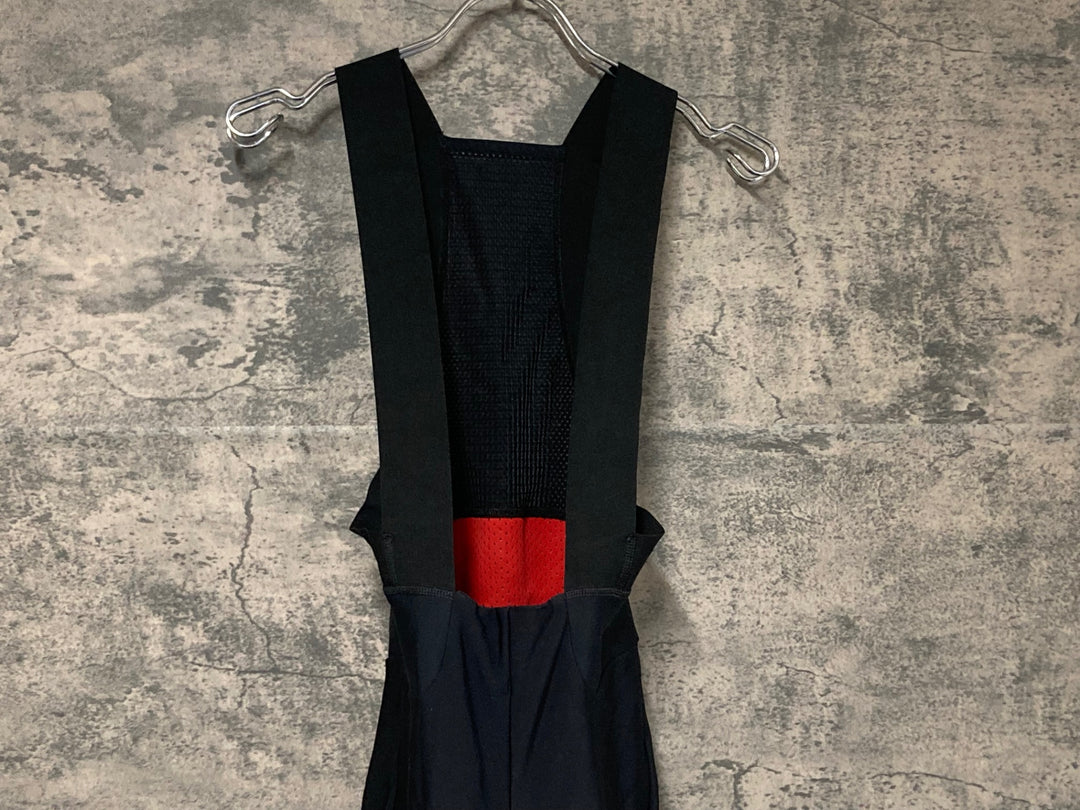JV729 カステリ CASTELLI ロッソコルサ ROSSO CORSA チームイネオス TEAM INEOS ビブタイツ 裏起毛 黒赤 M