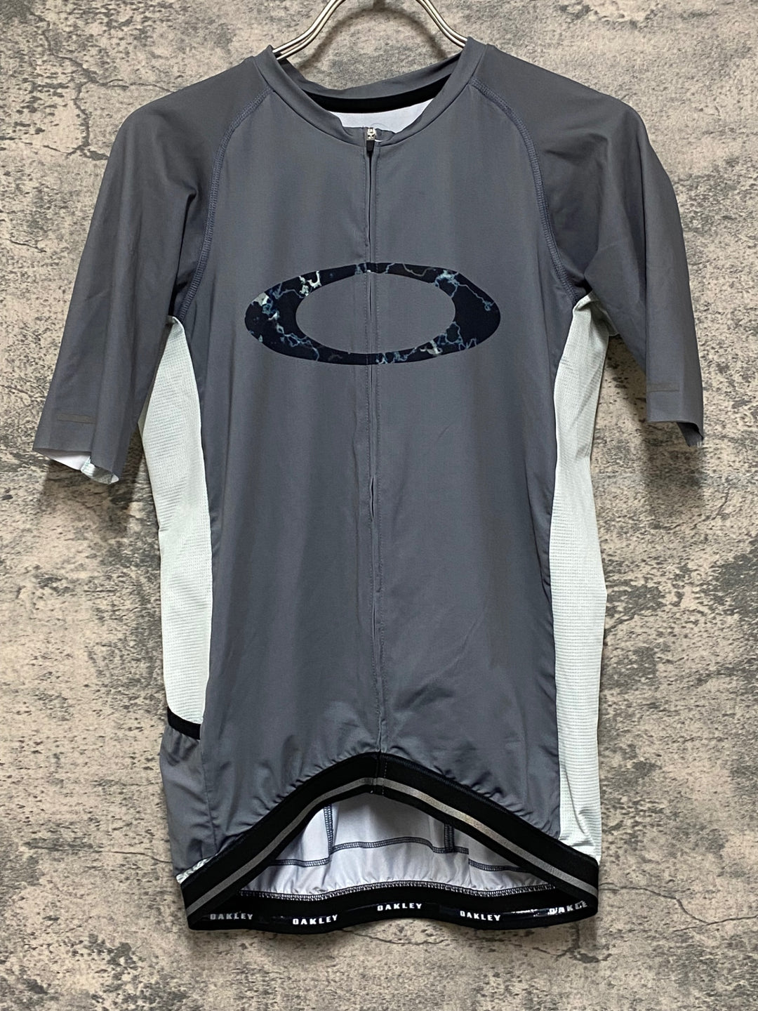 KF367 オークリー OAKLEY 半袖 サイクルジャージ グレー M