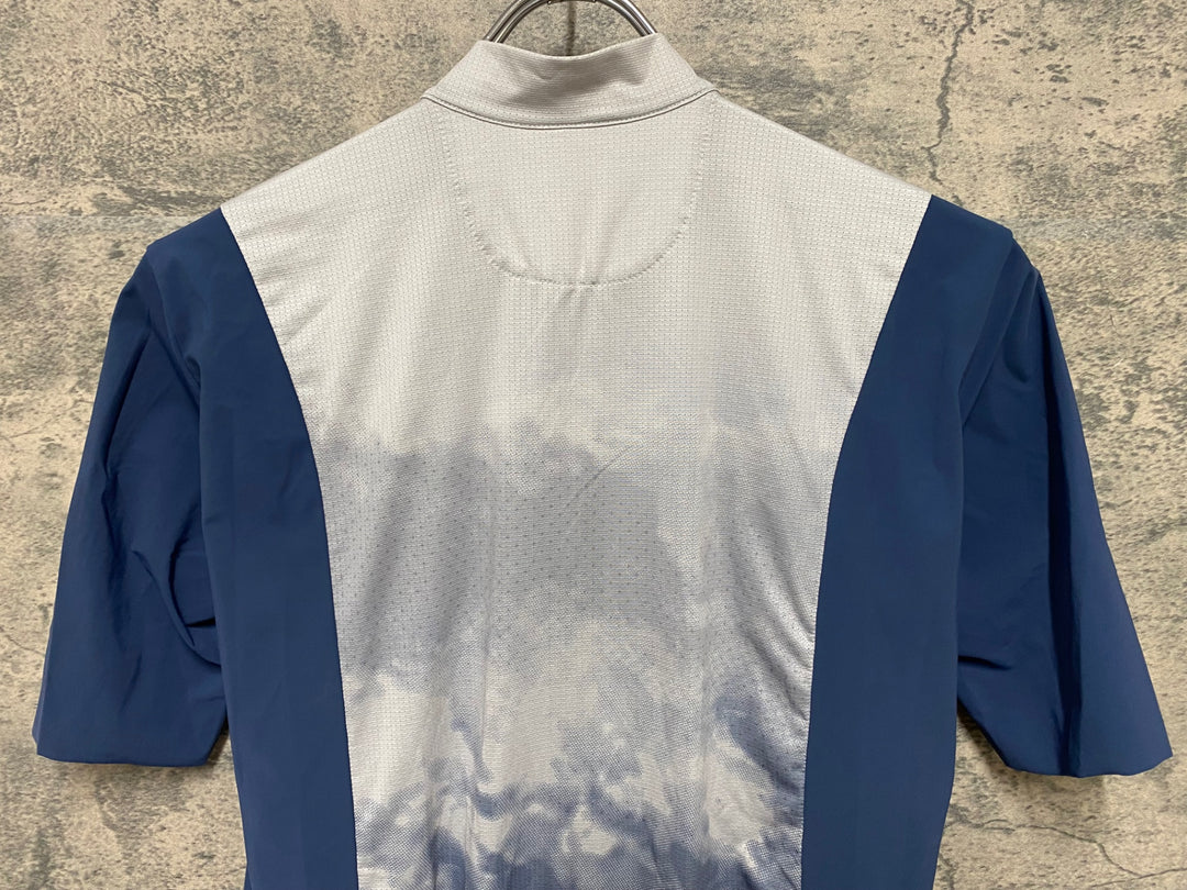 JZ674 カステリ CASTELLI ポールヴィリ POLVERE JERSEY 半袖 サイクルジャージ Mサイズ グレー