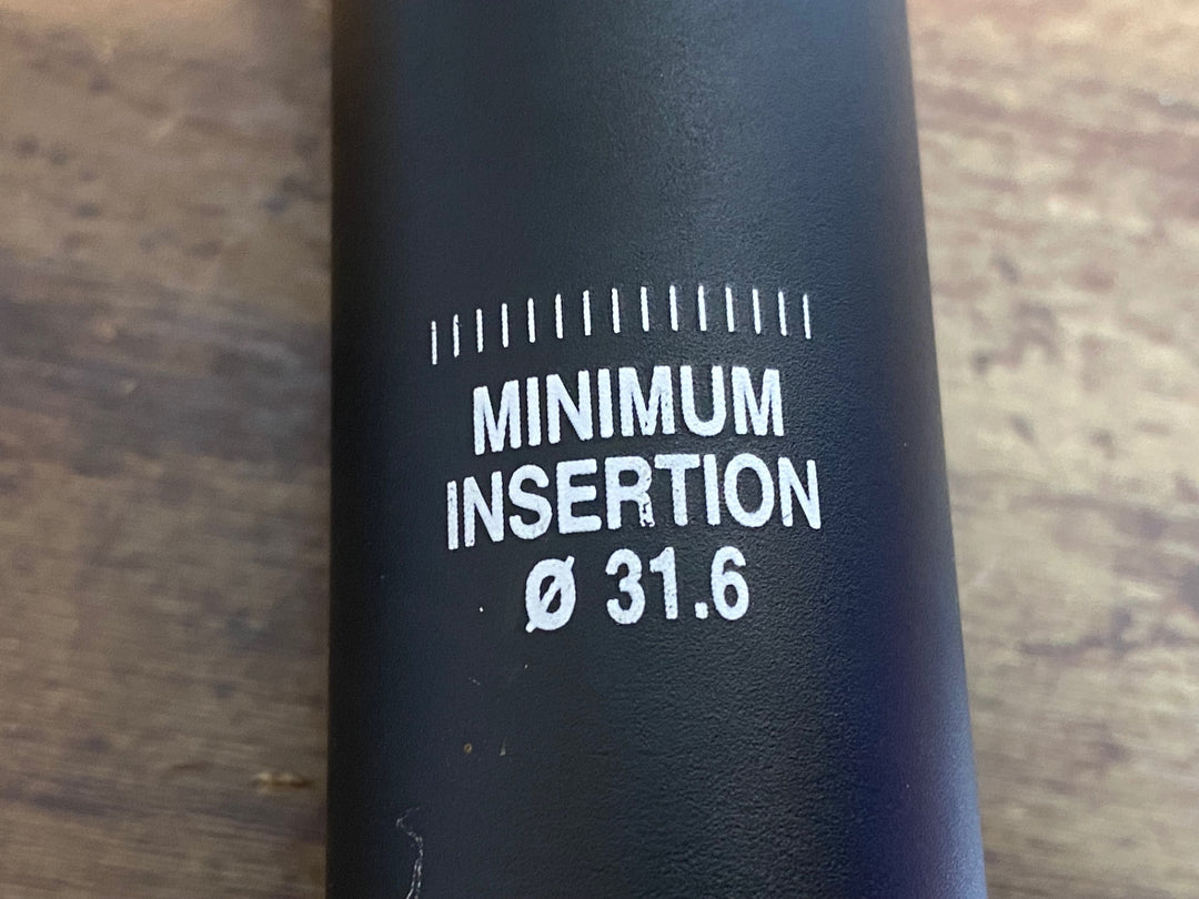 JQ431 デダ Deda ゼロ ZERO100 アルミ シートポスト 黒 Φ31.6 300mm