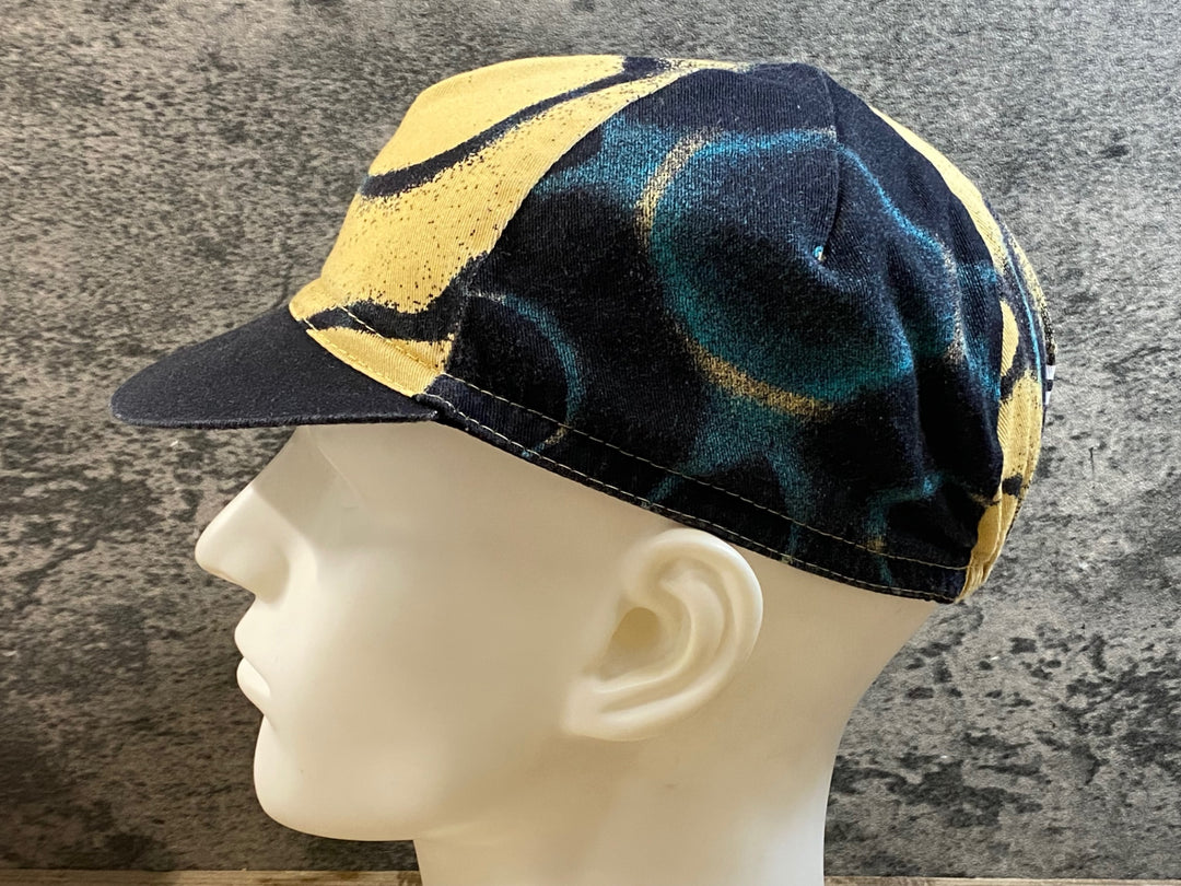 KH118 ラファ Rapha RAPHA ATHLETES CAP サイクルキャップ 黒 黃 ONESIZE