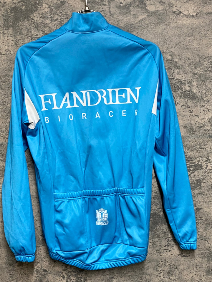 JS083 ビオレーサー BIORACER 長袖 サイクルジャージ 水 2/S 裏起毛 FLANDRIEN