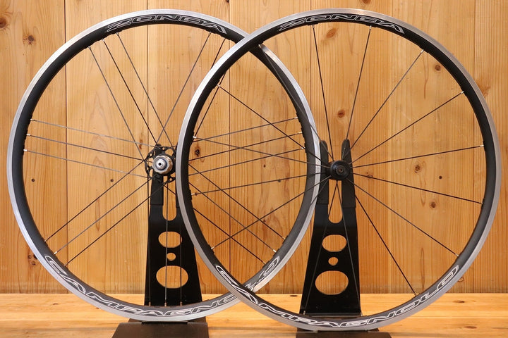 カンパニョーロ CAMPAGNOLO ゾンダ ZONDA アルミ クリンチャー ホイールセット シマノ 11S/12S 【芦屋店】