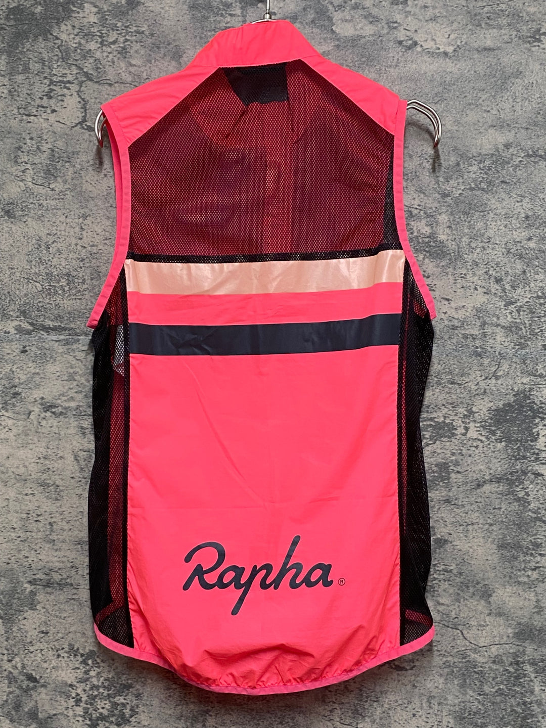 KF563 ラファ Rapha BREVET GILET サイクルベスト ジレ ピンク S リフレクト部擦れ