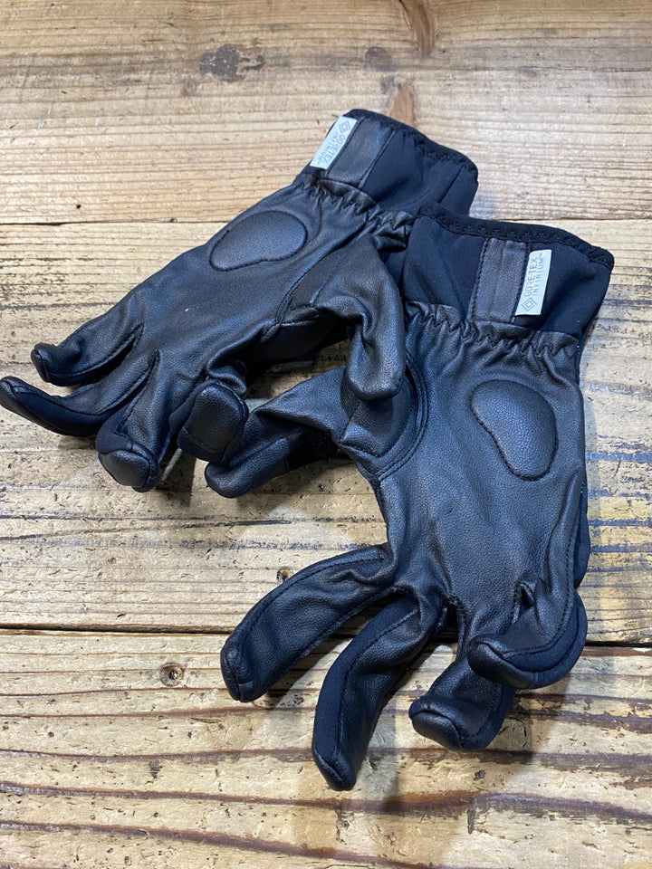 KJ050 モンベル mont-bell 長指 ウィンターグローブ 黒 M 裏起毛 GORE TEX INFINIUM