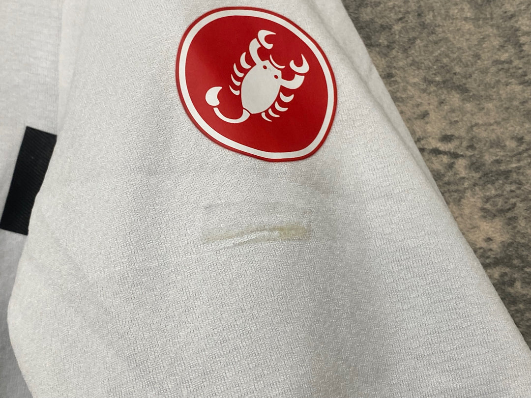 KF170 カステリ CASTELLI 半袖 サイクルジャージ 白 S