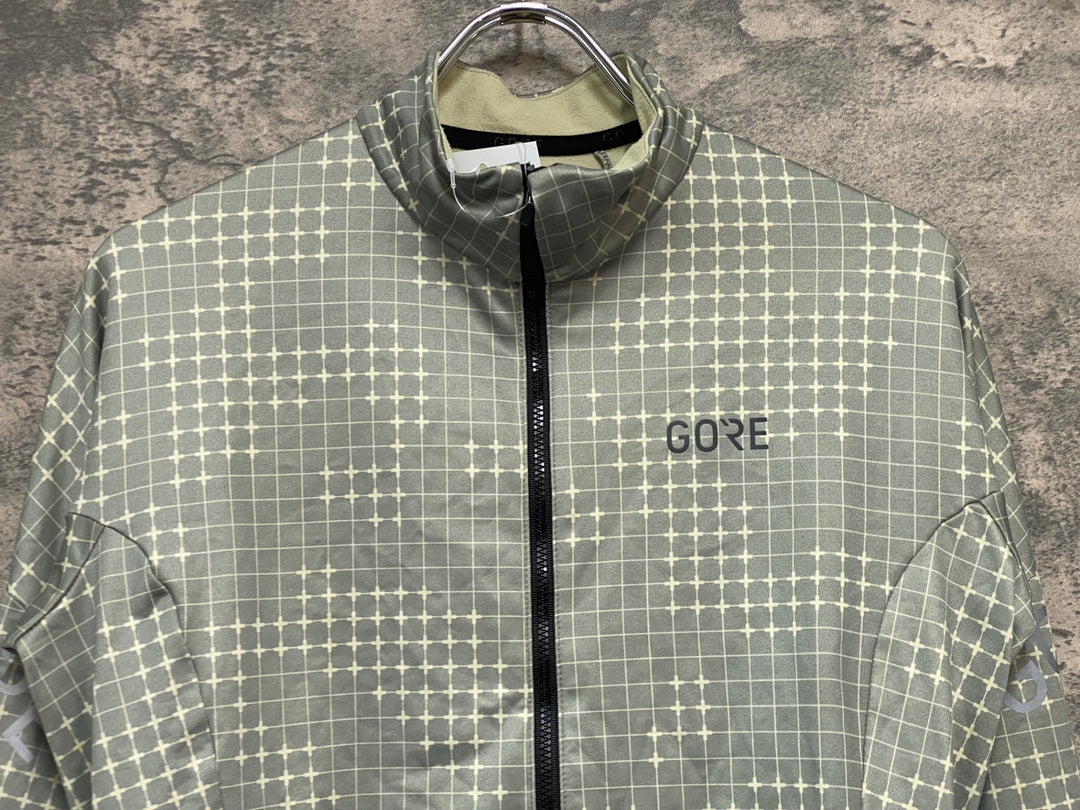 JY999 ゴア GORE 長袖 サイクルジャージ グレー EU Mサイズ 裏起毛