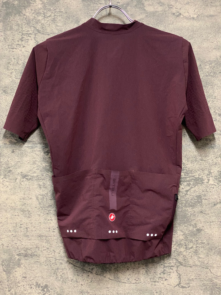 KB695 カステリ CASTELLI PREMIO EVO 半袖 サイクルジャージ 赤 S