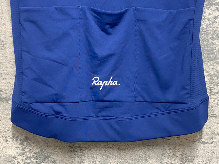 KM157 ラファ Rapha WOMEN'S CORE LIGHTWEIGHT JERSEY 半袖 サイクルジャージ 青 M