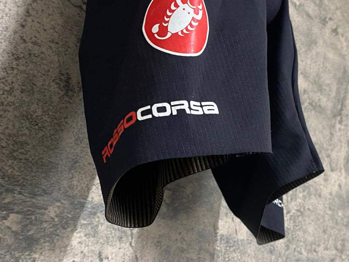 KH167 カステリ CASTELLI ロッソコルサ ROSSO CORSA レーサーパンツ 黒 M ※タグカット