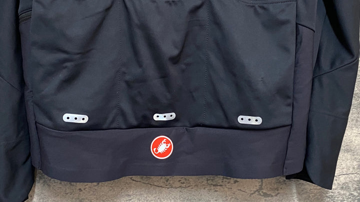 KL522 カステリ CASTELLI ROSSOCORSA 長袖 サイクルジャケット 黒 S 裏起毛