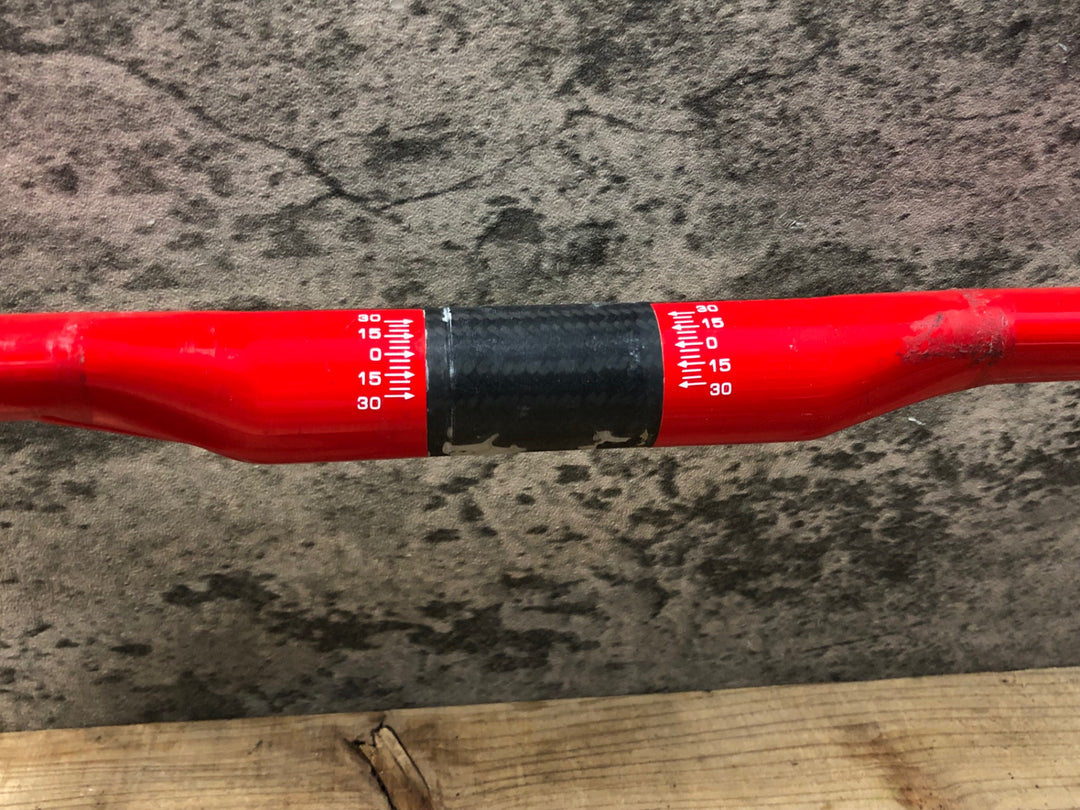 JZ651 タイム TIME ERGO DRIVE RTM カーボン ドロップハンドル Φ31.8 エンドC-C420mm 赤 ※ケーブル隠し欠品