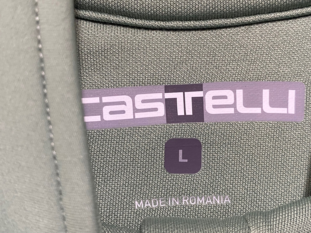 KP313 カステリ CASTELLI POLARTEC AirCore 長袖 サイクルジャケット ライトグリーン L 裏起毛