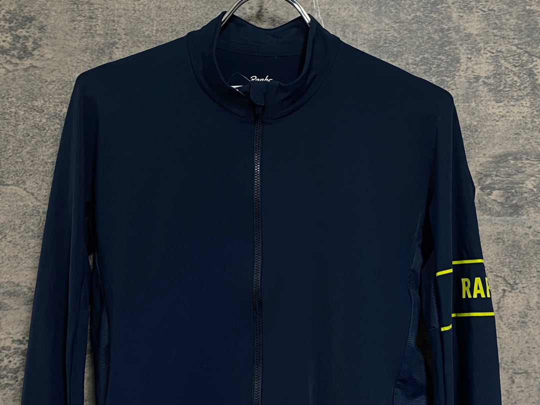 JV264 ラファ Rapha PRO TEAM LONG SLEEVE THERMAL JERSEY 長袖 サイクルジャージ 濃紺 M