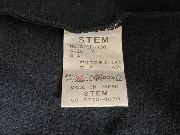 KB258 ステムデザイン STEM DESIGN 長袖 サイクルジャージ 黒 S 裏起毛