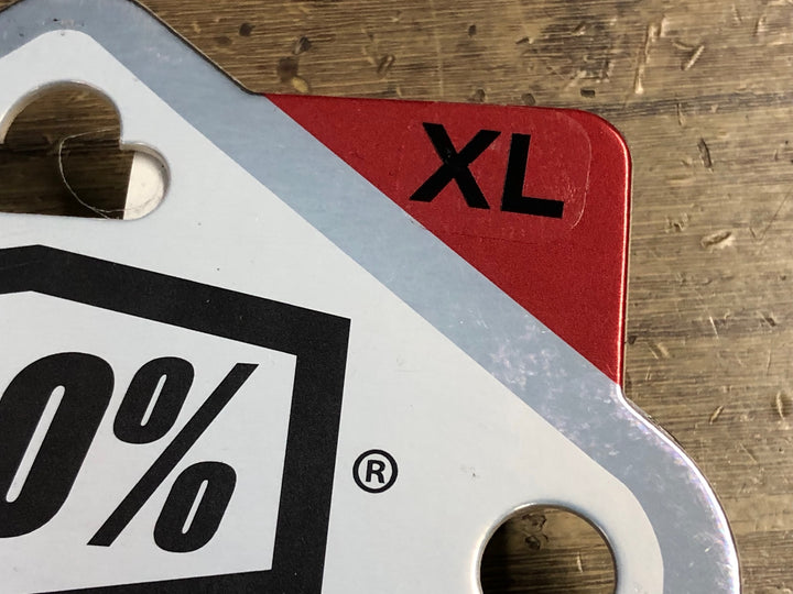 KM549 ワンハンドレッド 100％ RIDEFIT GLOVES 長指 グローブ 水色 XL