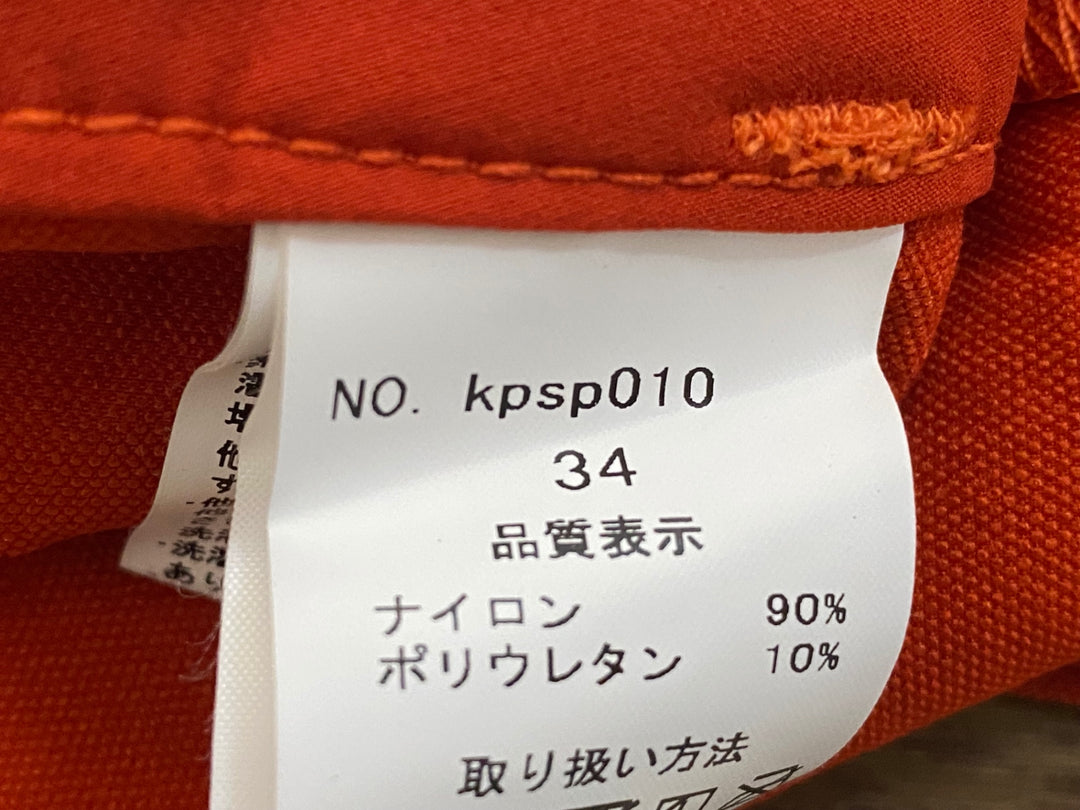 JO903 カペルミュール KAPELMUUR ストレッチショートパンツ オレンジ 34