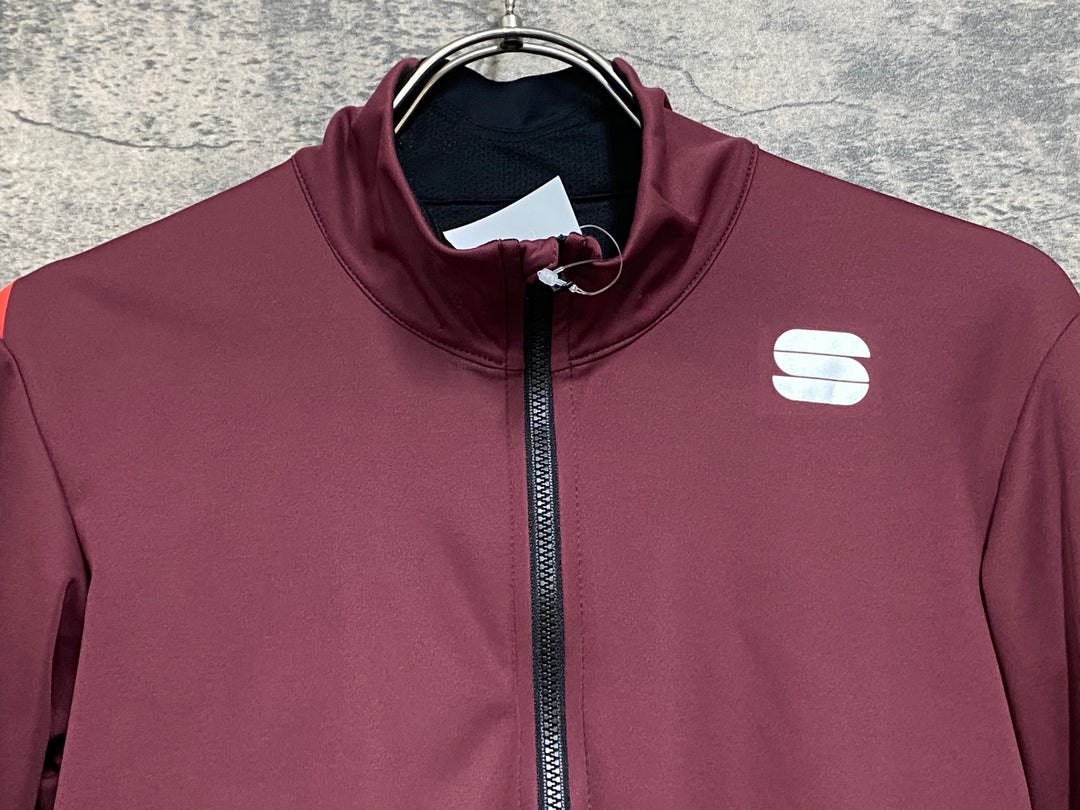 JU084 スポーツフル sportful 長袖 サイクルジャージ バーガンディ M