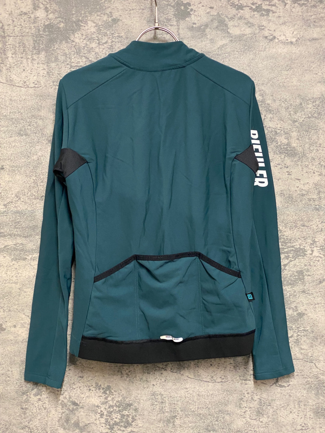 JO055 BIEHLER 長袖 サイクルジャージ 緑 M 裏起毛
