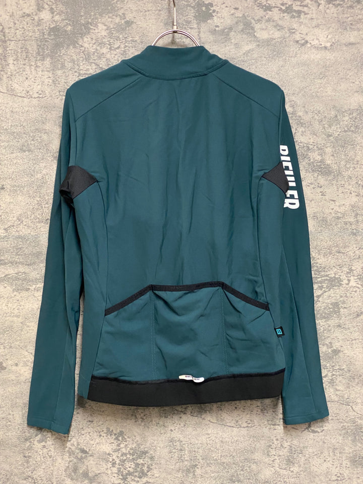 JO055 BIEHLER 長袖 サイクルジャージ 緑 M 裏起毛