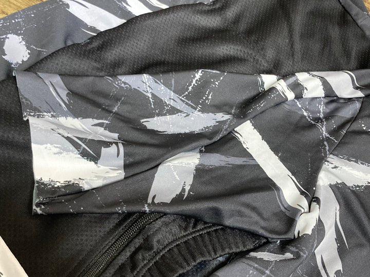 KJ368 レリック reric 半袖 サイクルジャージ 黒 グレー柄 L