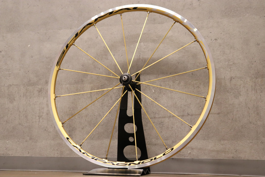 カンパニョーロ CAMPAGNOLO シャマルウルトラ SHAMAL ULTRA GOLD アルミ チューブラー フロントホイール ※付属品無し 【さいたま浦和店】