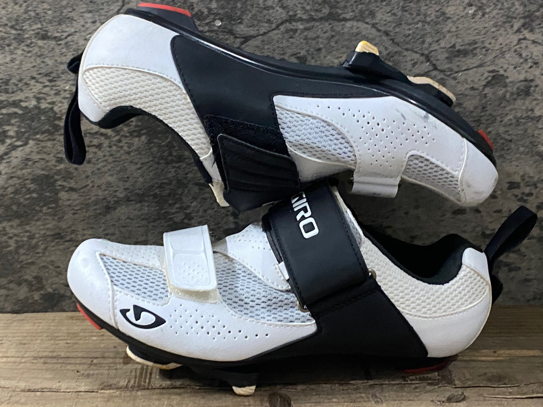 KK362 ジロ GIRO INCITER TRI ビンディングシューズ 白 3穴 EU39