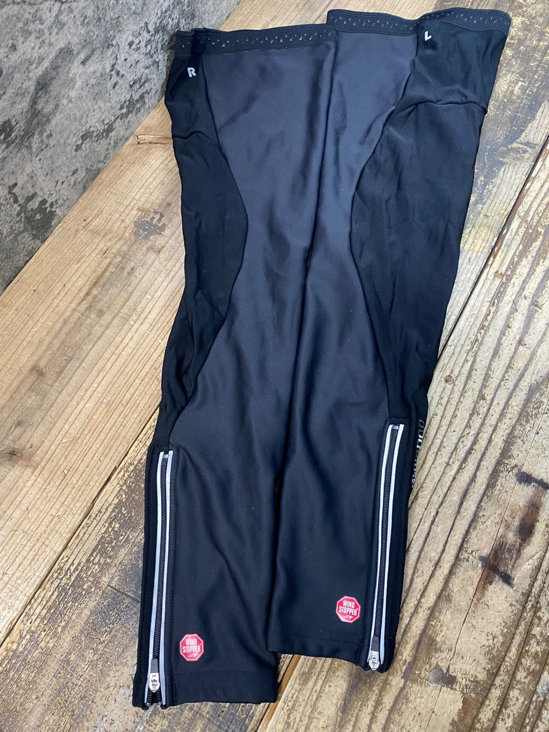JX332 シマノ SHIMANO レッグウォーマー 黒 L WINDSTOPPER