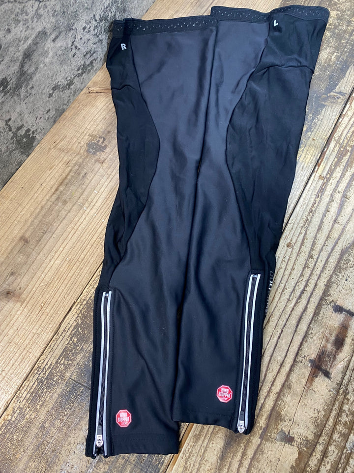 JX332 シマノ SHIMANO レッグウォーマー 黒 L WINDSTOPPER