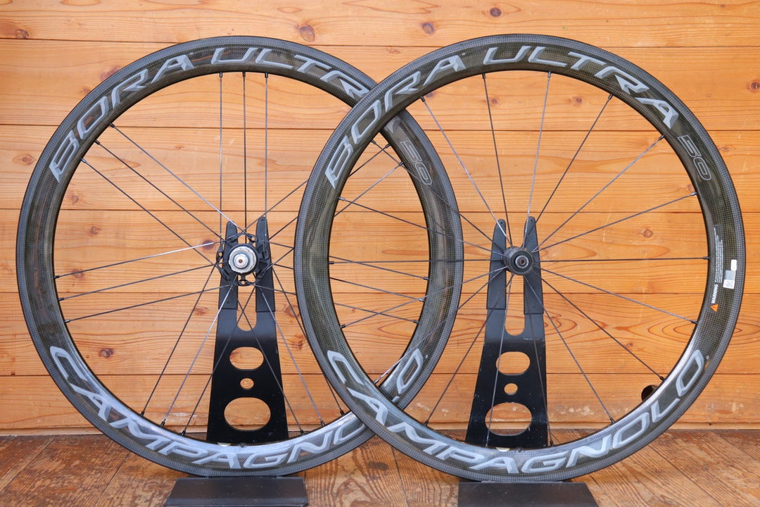 カンパニョーロ CAMPAGNOLO ボーラ ウルトラ BORA ULTRA 50 TU カーボン チューブラー ホイールセット シマノ 11S/12S 【芦屋店】