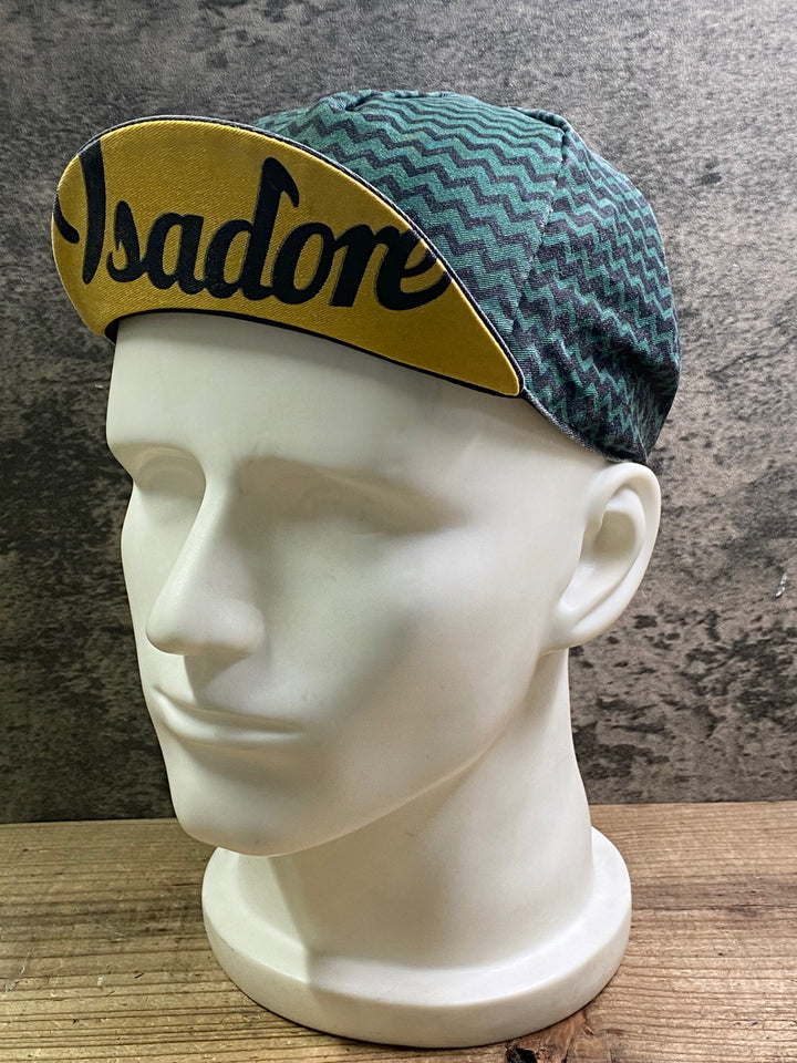 JK435 イザドア Isadore サイクルキャップ 黒 緑 ※スレあり