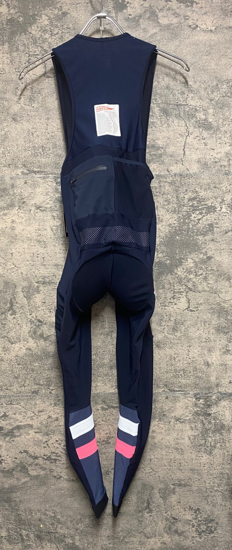 KM145 ラファ Rapha CARGO WINTER TIGHTS WITH PAD ビブタイツ 紺 S 裏起毛