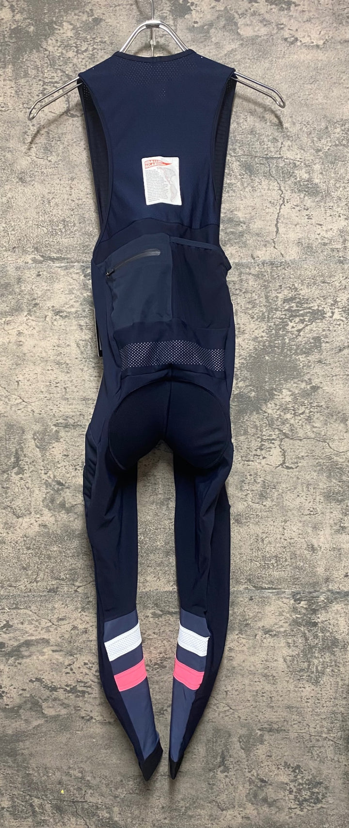 KM145 ラファ Rapha CARGO WINTER TIGHTS WITH PAD ビブタイツ 紺 S 裏起毛