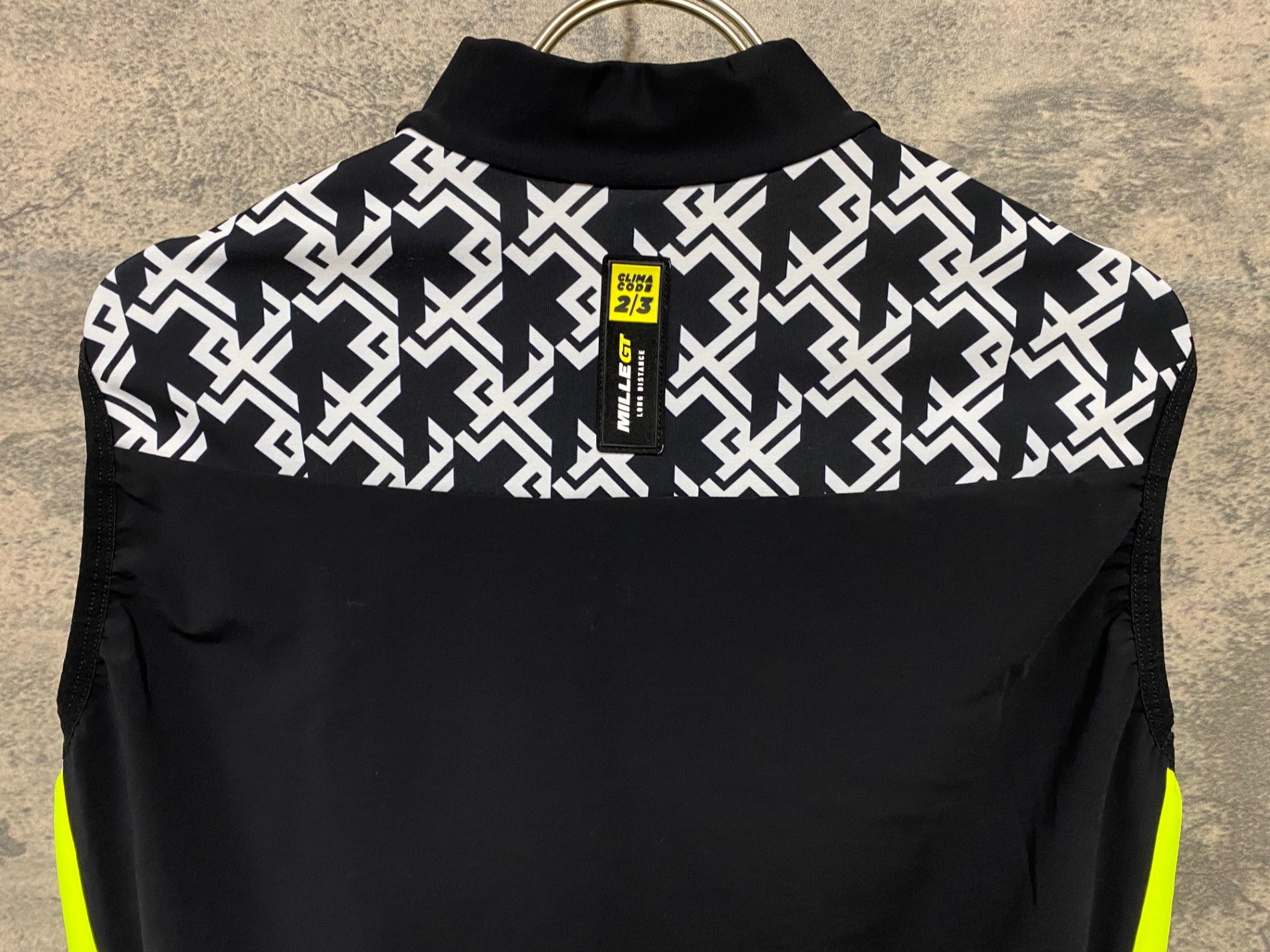 KA901 アソス ASSOS ミレ MILLE GT ジレ サイクルベスト 黄 黒 M