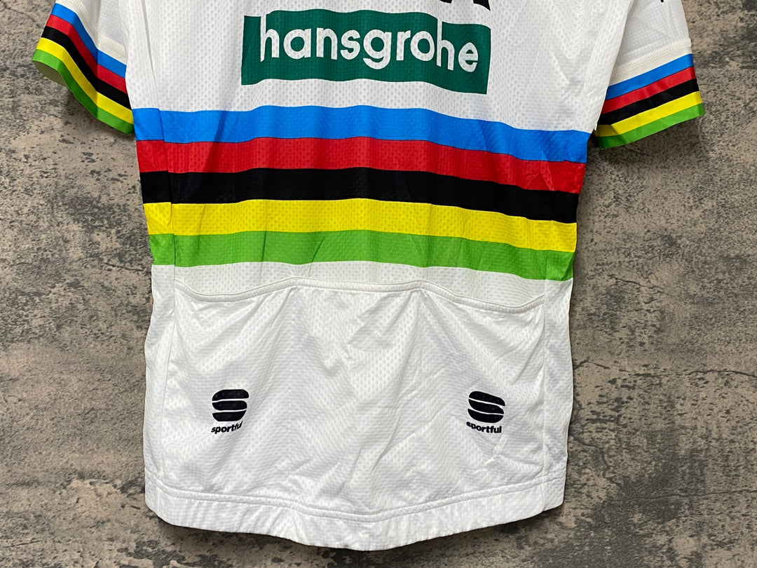 KJ818 スポーツフル sportful 半袖 サイクルジャージ 白 M BORA hansgrohe